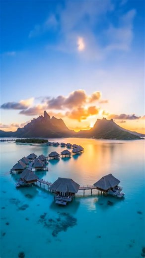 Morning in Bora Bora, Tahiti #DreamScreenAI #Shorts