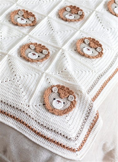 CROCHET PATTERN   VIDEO | Crochet Pattern - Crochet Lion Blanket Pattern | Crochet Baby Blanket | *pdf Pattern Only* - Etsy Australia