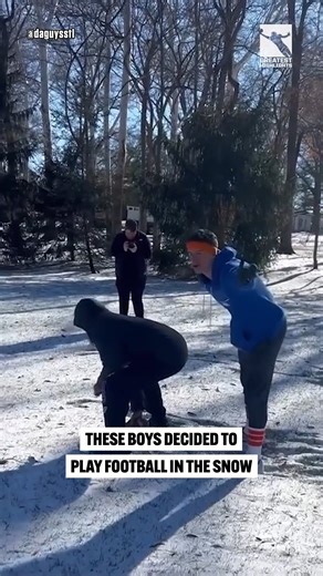 This is why playing football in a snow storm isn't the best idea... | GreatestHighlights