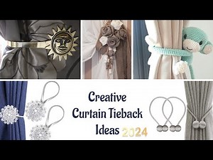 Creative Curtain Tieback Ideas | How to make curtain tiebacks | Curtain folding ideas | Diy curtain
