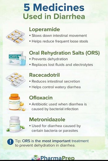 5 Medicines Used in Diarrhea 💊 (Everyone Should Know!)