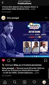 2.9K views · 133 reactions | Suivez nous sur INSTAGRAM @2stv_senegal  instagram.com/2stv_senegal?i… Abonnez-vous en 2 clics et retrouvez tous nos programmes en direct sur cette plateforme❗️ #2stv_senegal #2stv #2stvlofficiel | 2sTv l'Officiel | Facebook
