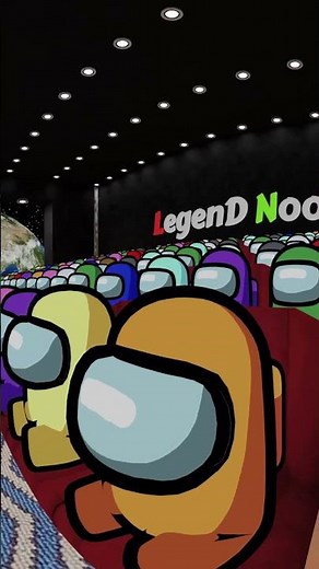 AMONG US 360° - CINEMA HALL 3 VR/360° ANIMATION | VR/360° Experience #Shorts #3