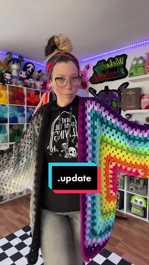 Rainbow Crochet Cardigan - Wickedly Handmade Collection