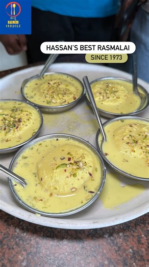 B S Rahul Murthy on Instagram: "THE BEST RASMALAI EVER! 💯 Location: Lakshmi Sweets and Tiffins ಲಕ್ಷ್ಮಿ ಸ್ವೀಟ್ಸ್ ಅಂಡ್ ಟಿಫಿನ್ಸ್, 23 Old Bus Stand Rd Ammeer Mohalla, Old Bus Stand Rd, Ammeer Mohalla, Hassan, Karnataka 573201. Available on google maps. #hassan #rasmalai #lunch #shudhdesifoodies #foodporn"