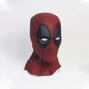 Deadpool Costume Cosplay Mask With Screen Printed Fabric and Magnetic Eyes - Etsy