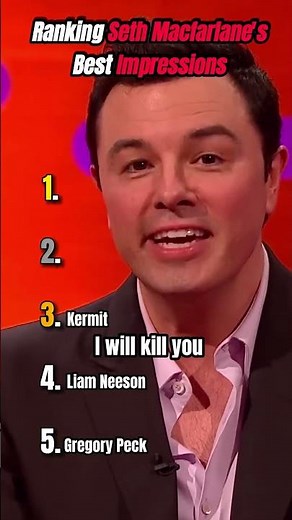 Seth Macfarlane's best impressions
