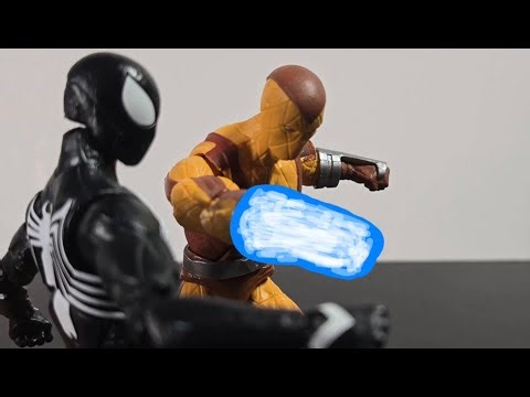 Symbiote Spider-Man vs Shocker (stop motion)