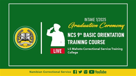 9th Basic Orientation Training Course Intake 1/2025 Graduation Ceremony | Namibian Correctional Service