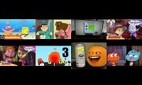 Mix of 8 videos from youtube : squidward hates spongebob and patrick being annoying