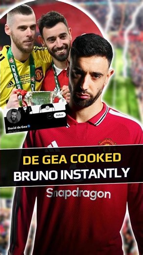 DE GEA Comment After Bruno Broke His United Record Was Perfect #premierleague