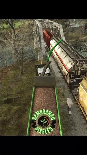 Cómo usar el tren en farming simulator 25 #farmingsimulator25