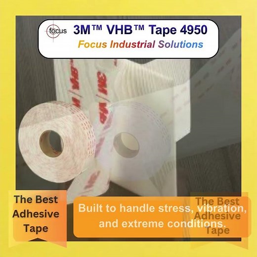 3M™ VHB™ Tape 4950 | Stronger Than Fasteners | Clean, Seamless Bonding Solution