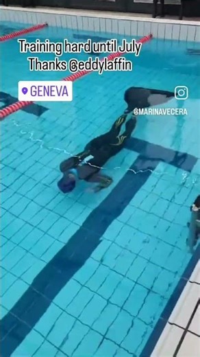 Préparation mondiaux d'apnée piscine