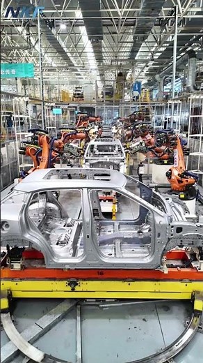 Automated BIW production line using multiple kuka robots.