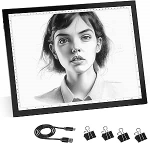 A3 Diamond Art Light Board for Drawing, Adjustable Brightness Light Box Drawing Board with Diamond Art Tools for Tracing(16.5 x 12.6 inches)