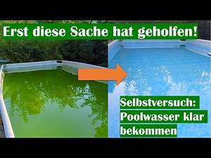 Clearing green pool water - Chlorine and algaecide WITHOUT EFFECT according to instructions - THA...