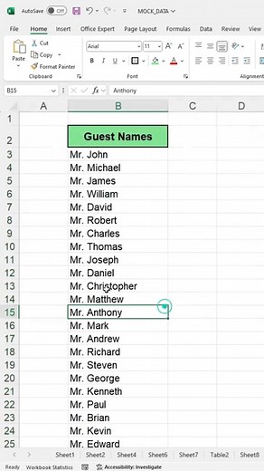 Excel Tutorial: Add Prefixes to Names Quickly