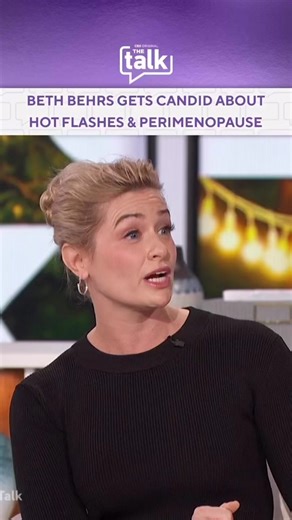 Love to Beth Behrs on being open about this topic. 🫶 #bethbehrs #perimenopause #hotflashes #womenshealth