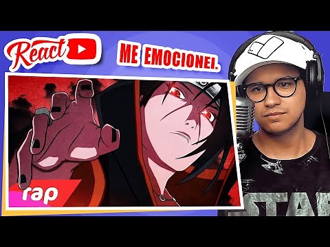 ME EMOCIONEI com o react RAP DO ITACHI - "ESSA DOR QUE CAUSEI..." | 7 MINUTOZ
