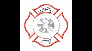 Firemen Logo - Machine Embroidery Design, Embroidery Designs, Machine Embroidery, Embroidery Patterns, Embroidery Files, Instant Download - Etsy