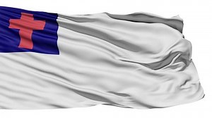 Flying White Christian Flag Cross Christ Stock Footage Video (100% Royalty-free) 1664401 | Shutterstock