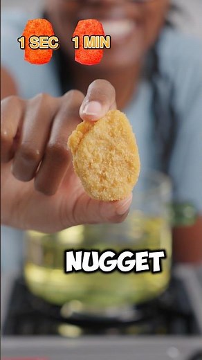 1 Second vs 1 Hour Chicken Nugget 🍗💀