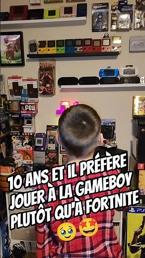 He's 10 years old and he prefers playing with the Nintendo Game Boy rather than Fortnite 🥹🤩 & he ...