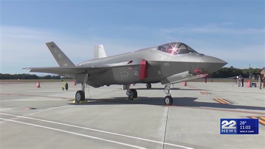 F-35A Lighting II fighter jets replacing aging F-15 aircraft at Barnes ANGB in Westfield