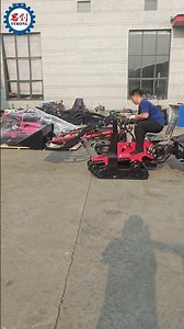 35HP Little Crawler Tractor with Loader and Cultivator #rotarytiller #farm #minitractor #cultivator