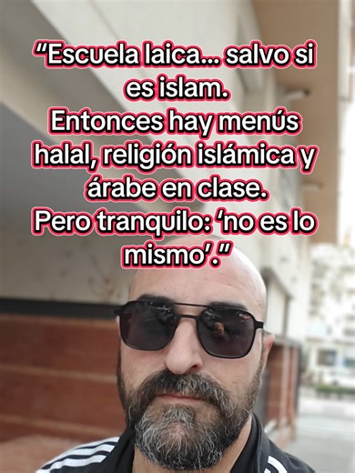 Nos vendieron la escuela laica como algo intocable… hasta que deja de interesar. Entonces aparecen menús halal, clases de religión islámica y lengua árabe “para integrar”. Curioso: lo que para unos es imposición, para otros es diversidad. Y aún así te dirán que no es lo mismo. La cuestión no es la religión, es la coherencia… o la falta de ella. #España #Debate #Educación #Libertad #Opinión