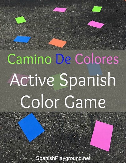 Spanish Color Game: Camino De Colores
