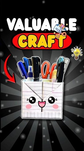 Valuable Craft from Notebook Paper 😱✂️💡 #shorts #diy #paperart #experimnent #papercraft #origami