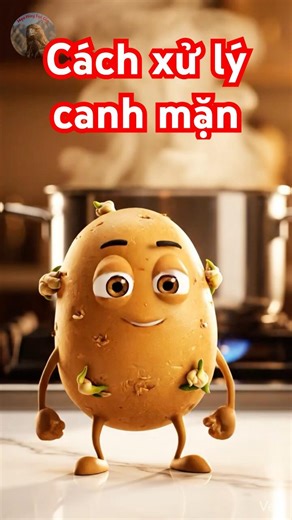 Mẹo xử lý canh mặn bằng khoai tây và cách bảo quản hương vị món ăn #meovat #nauan #baoquanthucpham