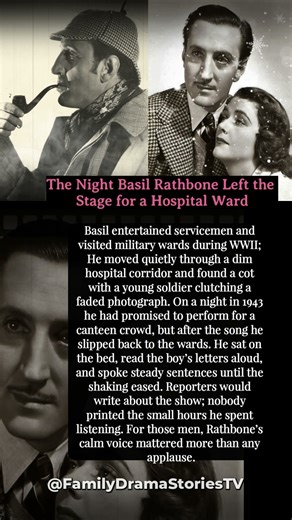 The Night Basil Rathbone Left the Stage for a Hospital Ward