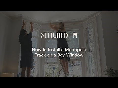 How to install a Metropole track on a bay window