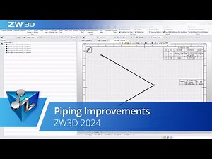 Piping Improvements | ZW3D 2024 Official