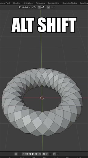 This spiral trick saves hours of work #blender #3d #efficient