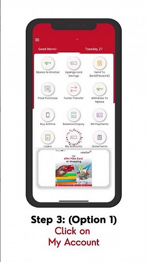 Checking Balance on Unaitas Mobile App