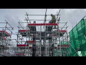 Scaffolding Testing with Safety Harness | Climbing Demonstration