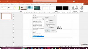 How to set an A3 size on powerpoint