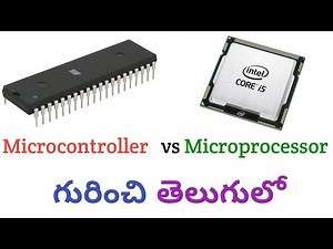 What Is Difference between Microprocessor and Microcontroller ? Electronics In Telugu