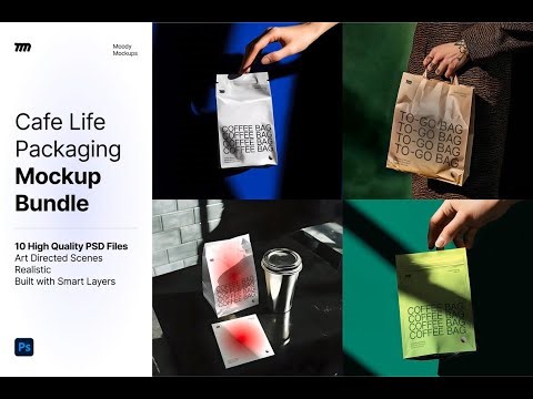 10 Cafe Life Mockups Bundle Stock Graphics Download