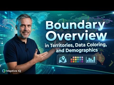 Boundary Tool Overview in Maptive IQ: Territories, Data Coloring, and Demographics