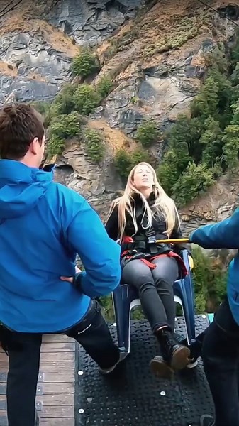 Would you try this?! Shotover Canyon Swing, Queenstown #Shorts