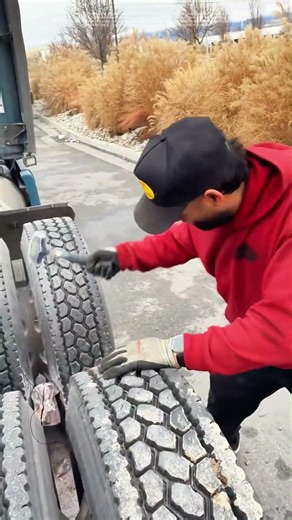 Dislodging Debris: Manual Skill in Tire Maintenance