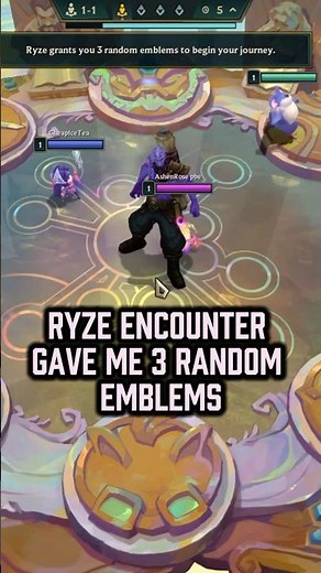 Ryze Encounter Journey: 3 Random Emblems | TFT Set 16 PBE