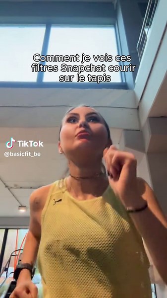 comment je vois ces filtres snap courir sur le tapis 💅 #basicfit #basicfitbe