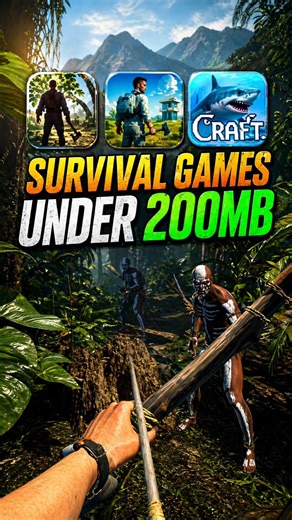 Top 3 Best Survival Games under 200 MB 😍🔥