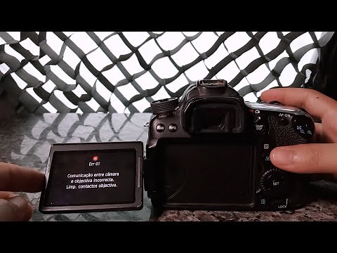 Err 01 Canon - Comunicação entre câmera e lente incorreta - Como resolver com 3 dicas (sem gastos).